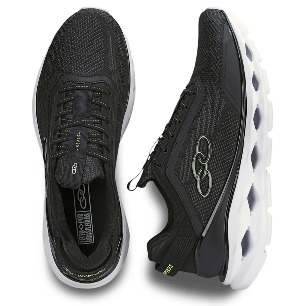 Tenis Olympikus Beats Masculino Marinho Preto Conforto Extra Preto 3