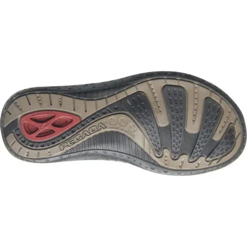 Chinelo Masculino Pegada Couro Cravo Amortech Premium Marrom 6