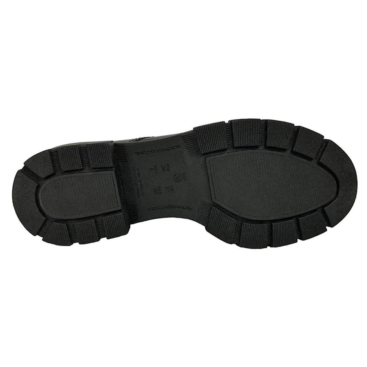 Bota Coturno Ramarim Preto com Solado Tratorado Preto 4