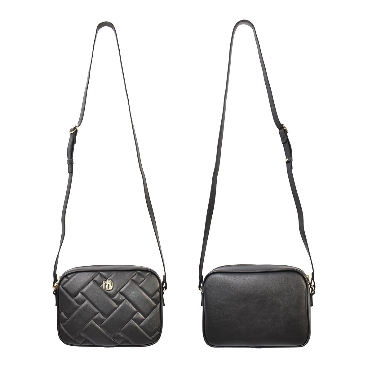 Bolsa Modare Napa Preta Transversal Feminina Espacosa  Preto 2