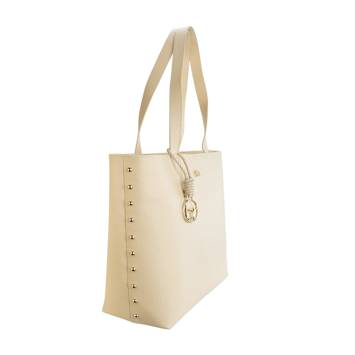 Bolsa Beira Rio Napa Feminina Espacosa Versatil Casual Bege 5