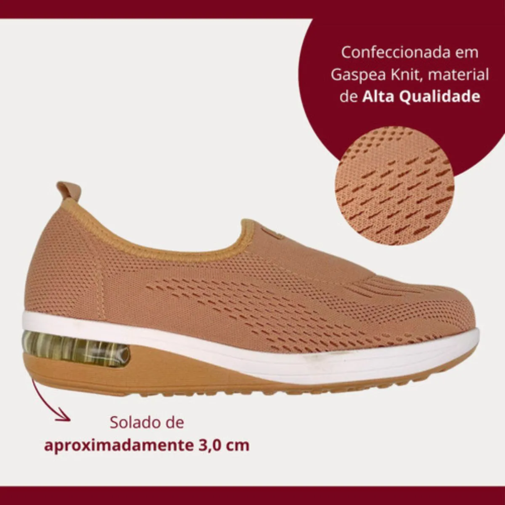 Tenis Slip On Modare Feminino Conforto Anatomico Rosa 2