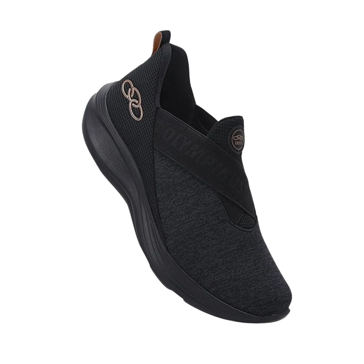 Olympikus Easy 3 Feminino Ultraleve Calce Facil Preto Preto 2