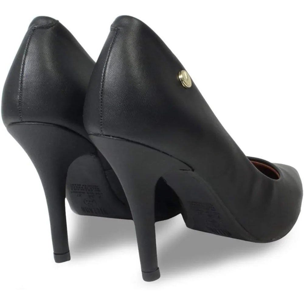 Scarpin Vizzano Pelica Preto Estilo Moderno Feminino Preto 5