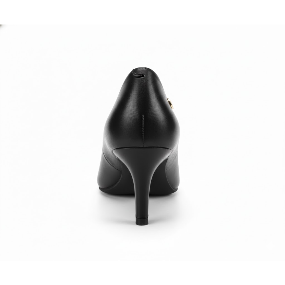Sandalia Vizzano Feminino Salto Fino Estilo Moderno Preto Preto 3