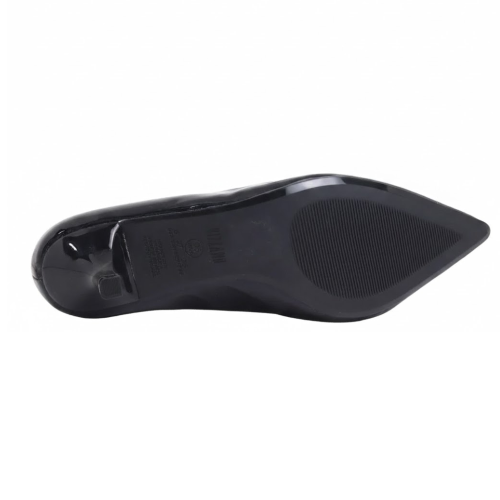 Sandalia Vizzano Feminino Salto Fino Estilo Moderno Preto Preto 4