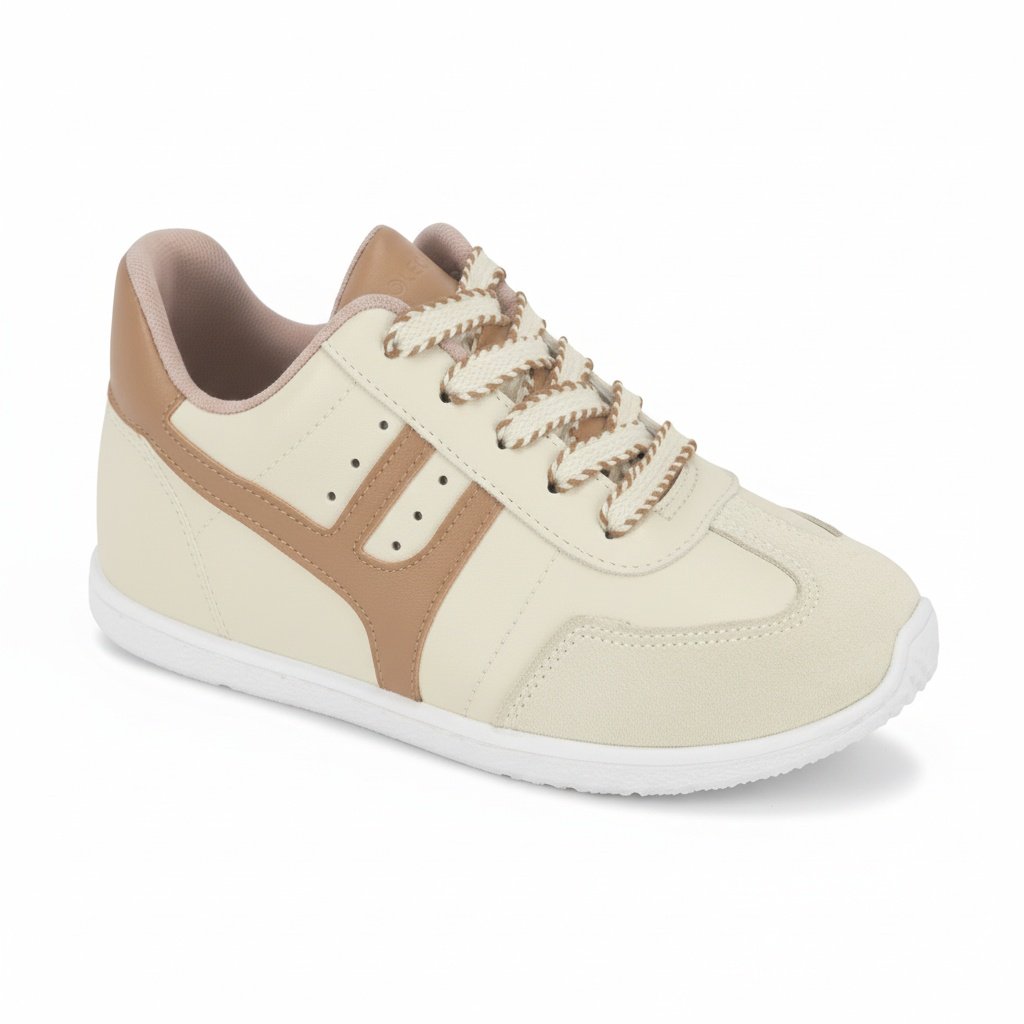 Tenis Moleca Sardenha Branco Off Nude Antiderrapante Casual