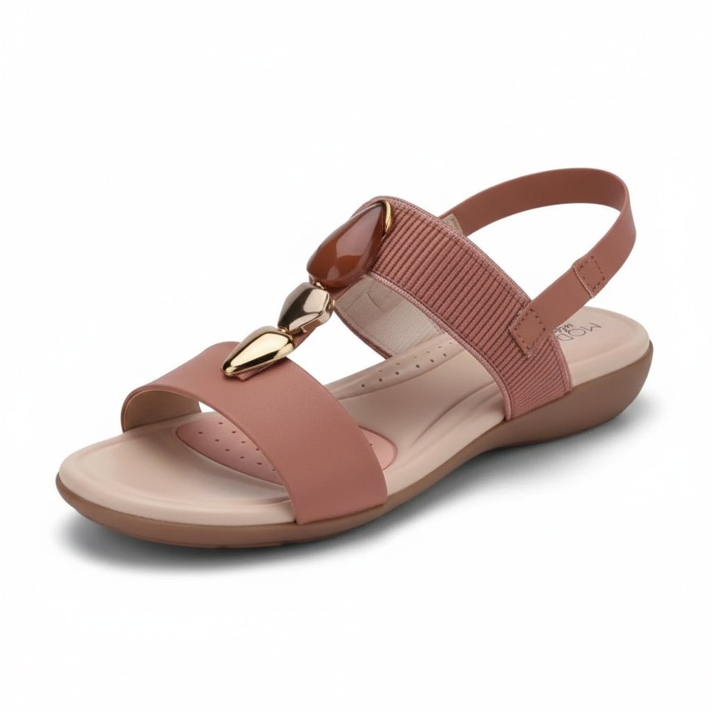 Sandalia Modare Elastico Natural Anatomica Natural Marrom 3