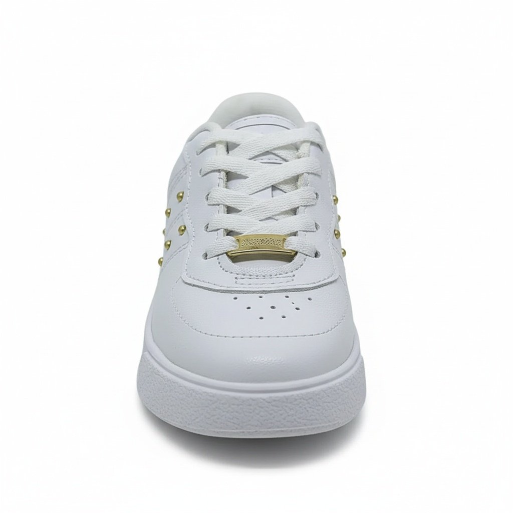 Tenis Molekinha Infantil Branco Meninas Cadarco Leveza Branco 4