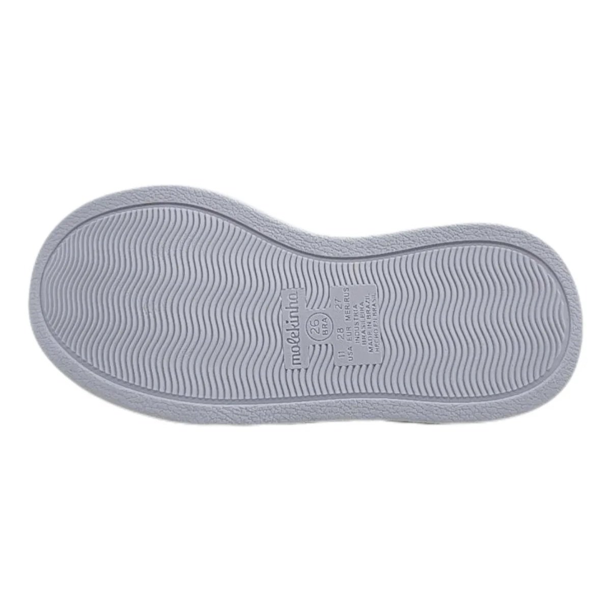 Tenis Molekinha Infantil Branco Meninas Cadarco Leveza Branco 6