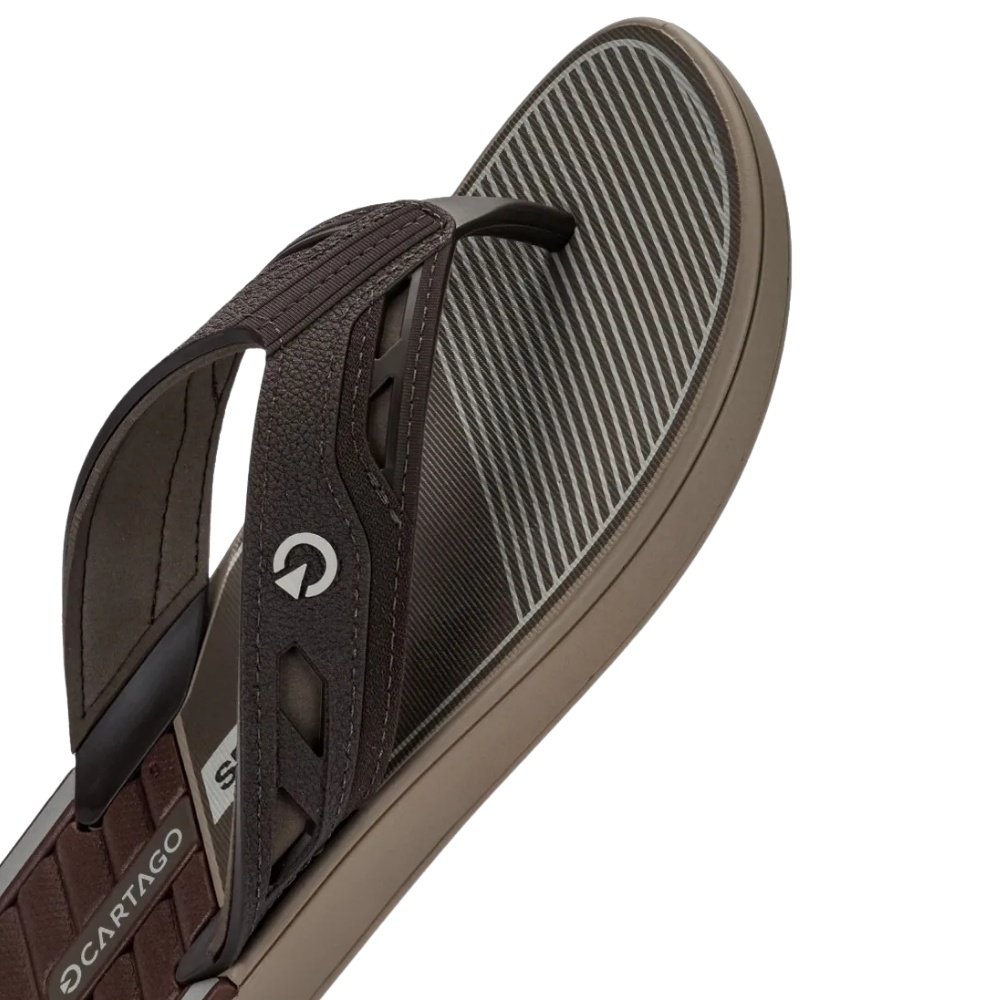 Chinelos Masculino Cartago Dalla Bege Marrom Bronze Marrom 4