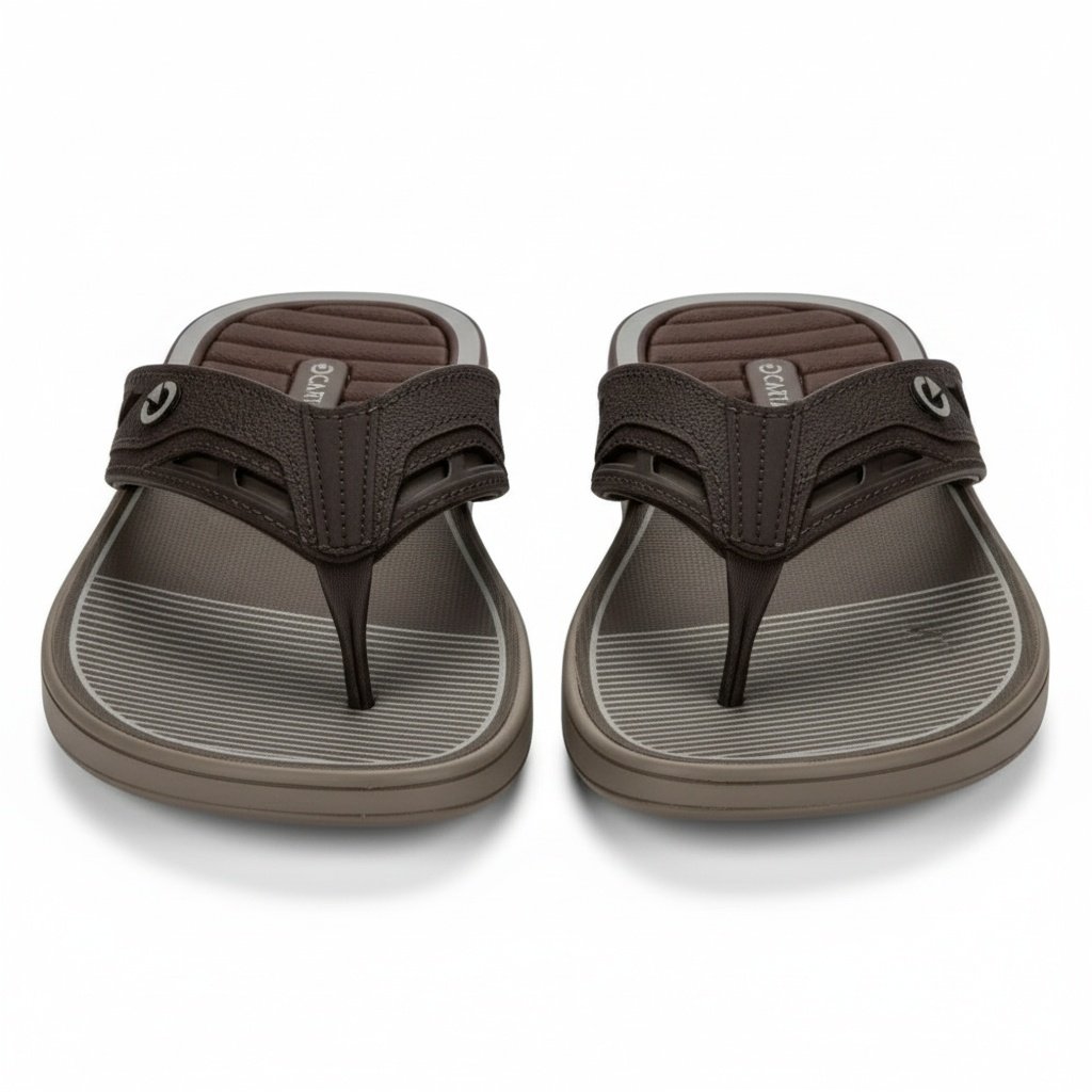 Chinelos Masculino Cartago Dalla Bege Marrom Bronze Marrom 6