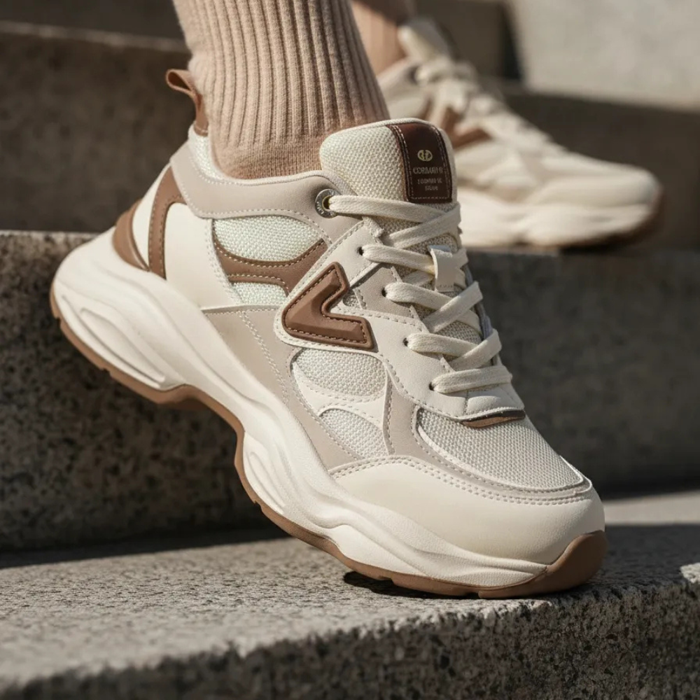 Tenis Via Marte Marfim Feminino Estilo Moderno Cadarco Bege 6