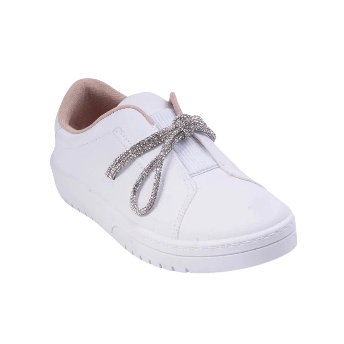 Tenis Feminino Moleca Casual Branco Cristal Leveza Branco 2