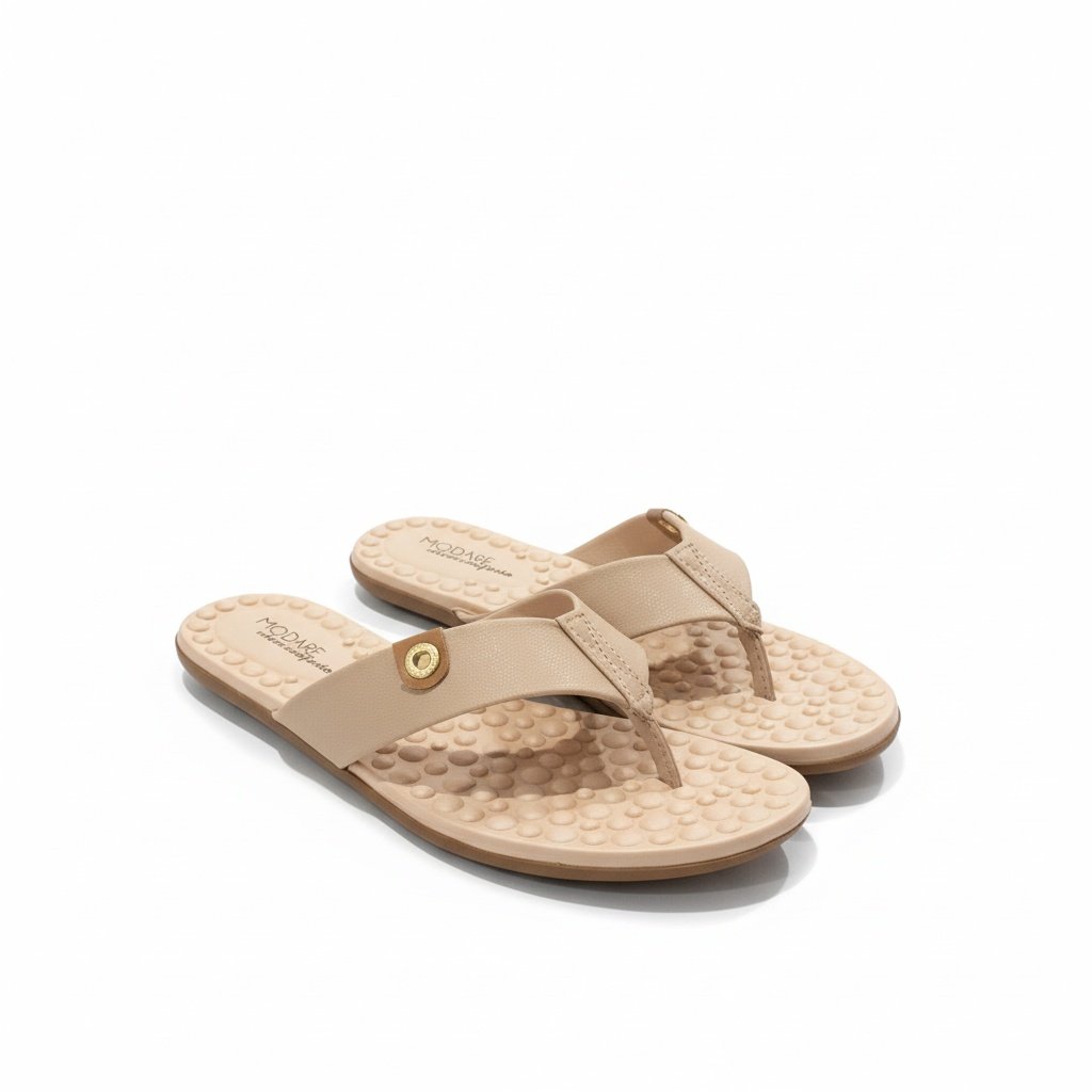 Tamanco Modare Flat Floather Feminino Bege Ultraconforto  Bege 4