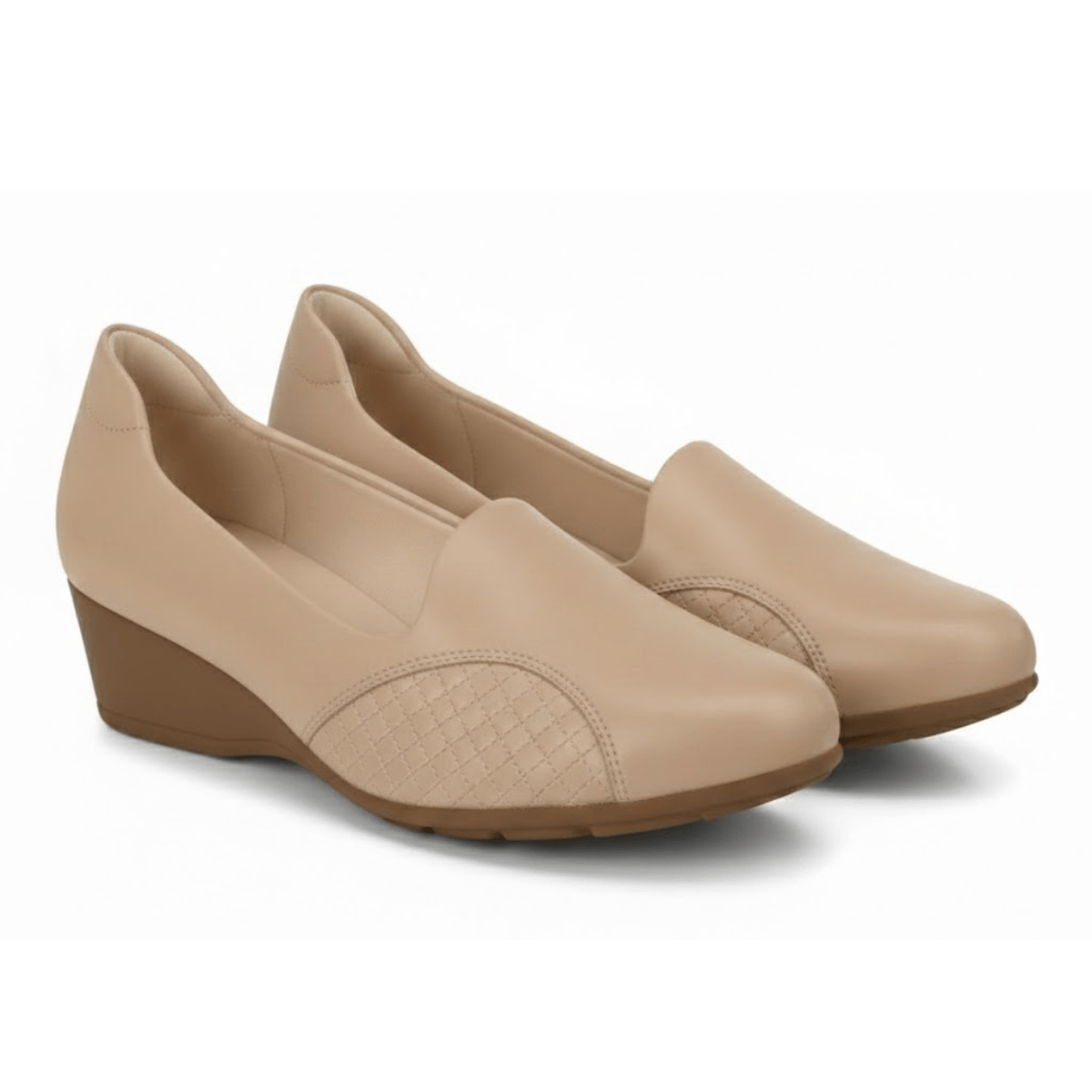 Sapato Modare Feminino Nude Napa Ortopedica Macia Bege 3