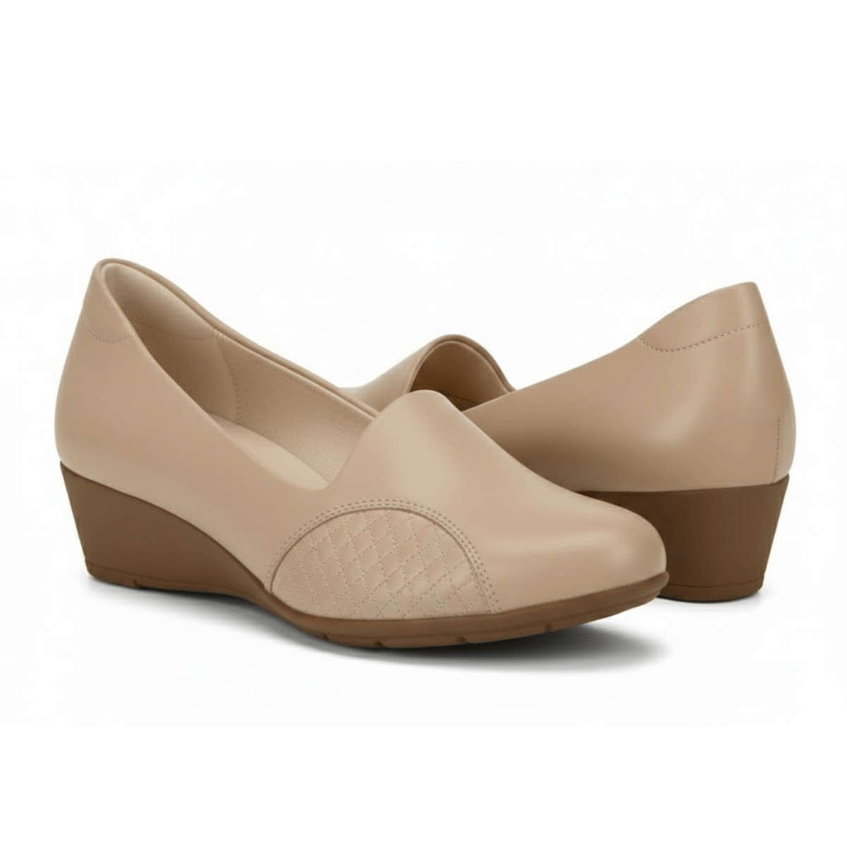 Sapato Modare Feminino Nude Napa Ortopedica Macia Bege 5