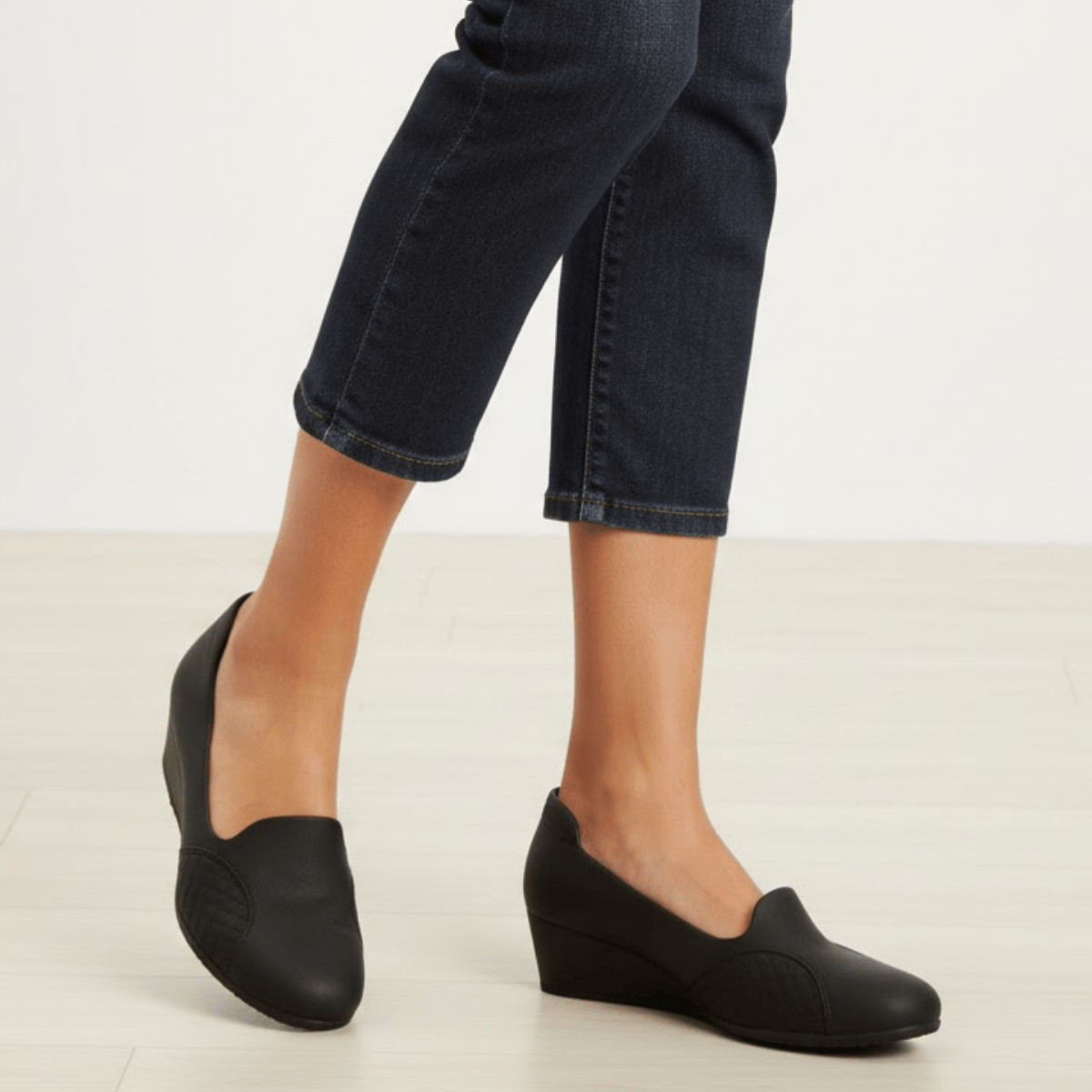 Sapato Modare Feminino Preto Ortopedico Casual Preto 6