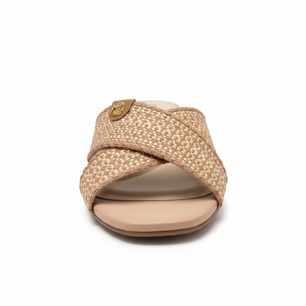 Tamanco Modare Feminino Nude Camel Salto Bloco Casual Bege 5