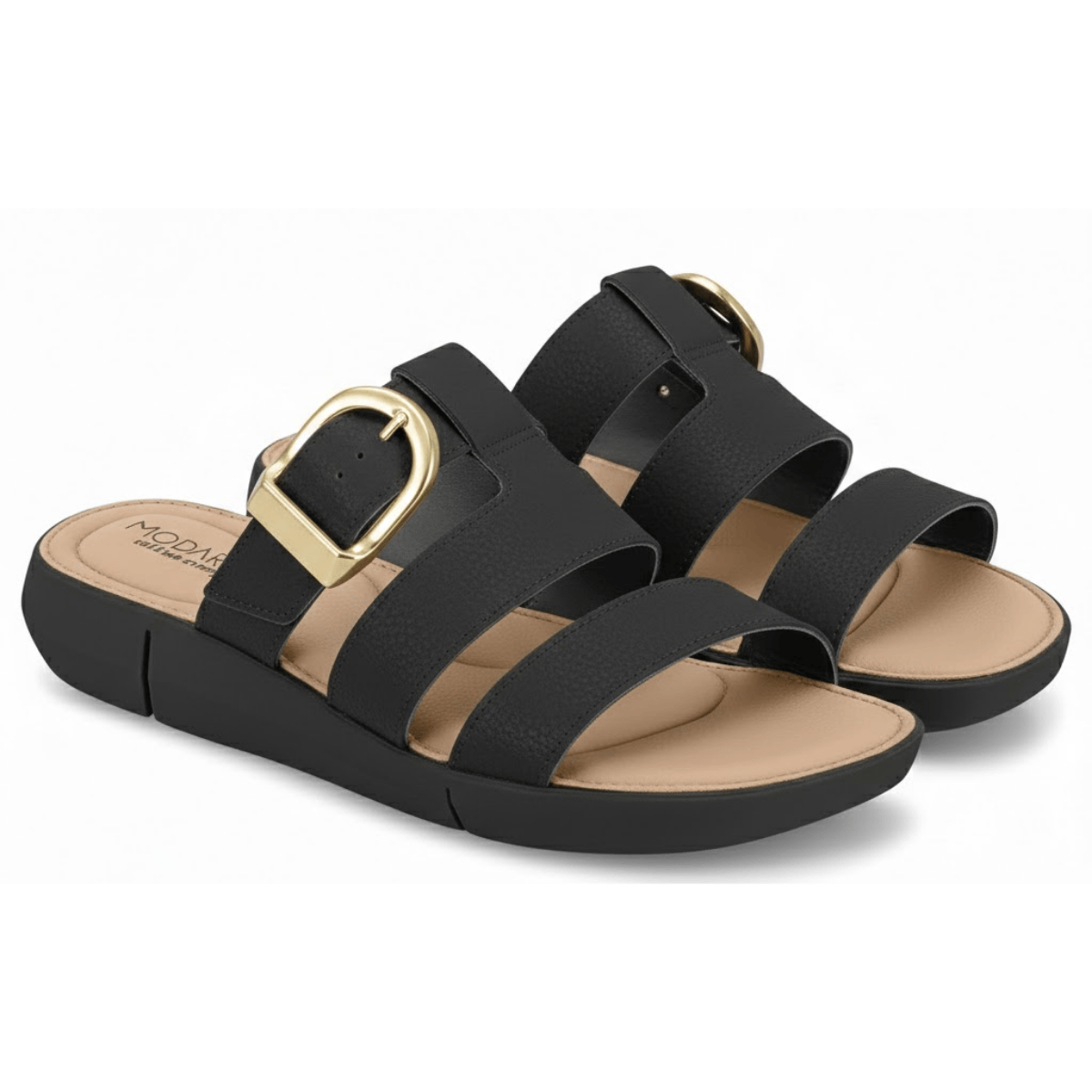 Tamanco Modare Feminino Preto Ortopedico Leveza Preto 4