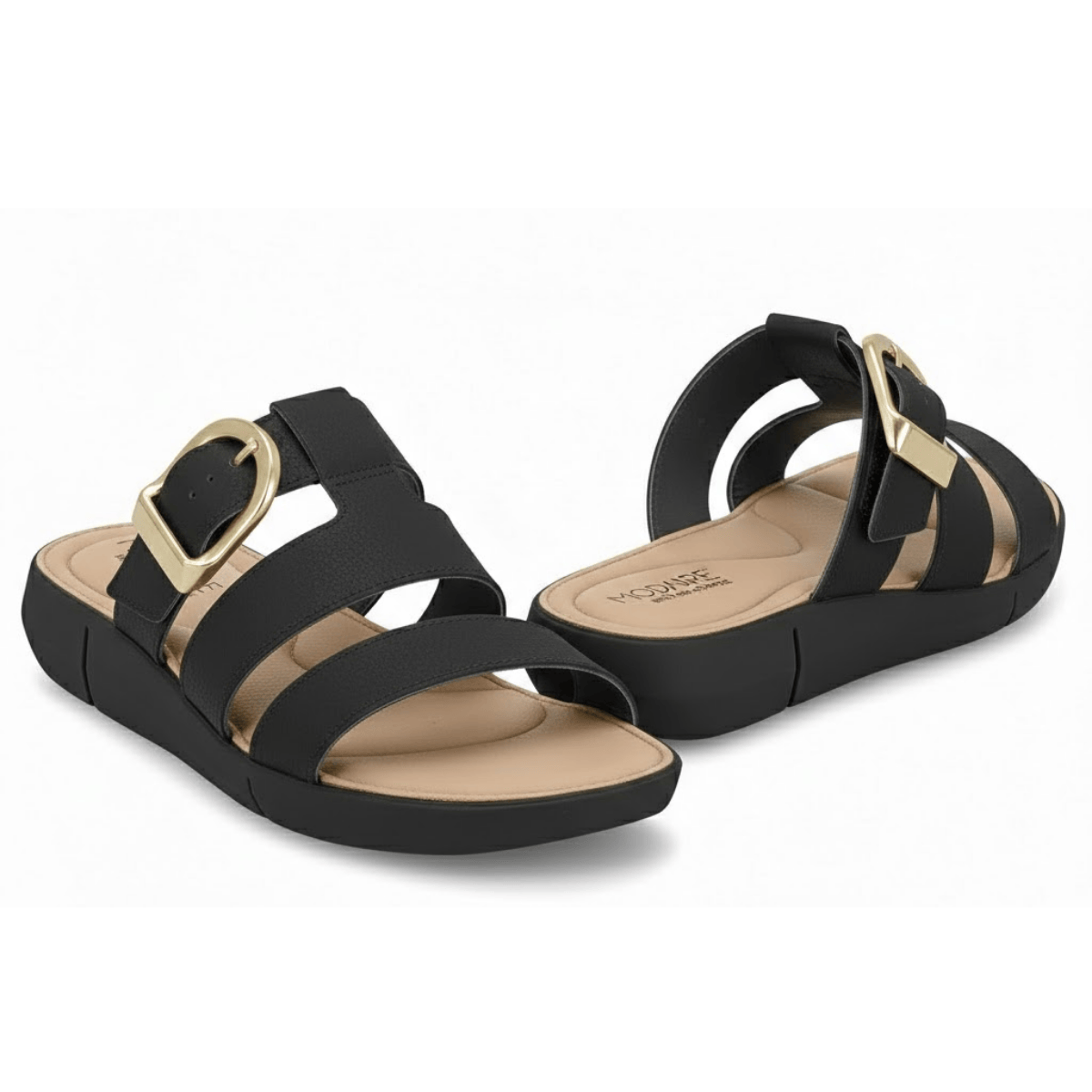 Tamanco Modare Feminino Preto Ortopedico Leveza Preto 5