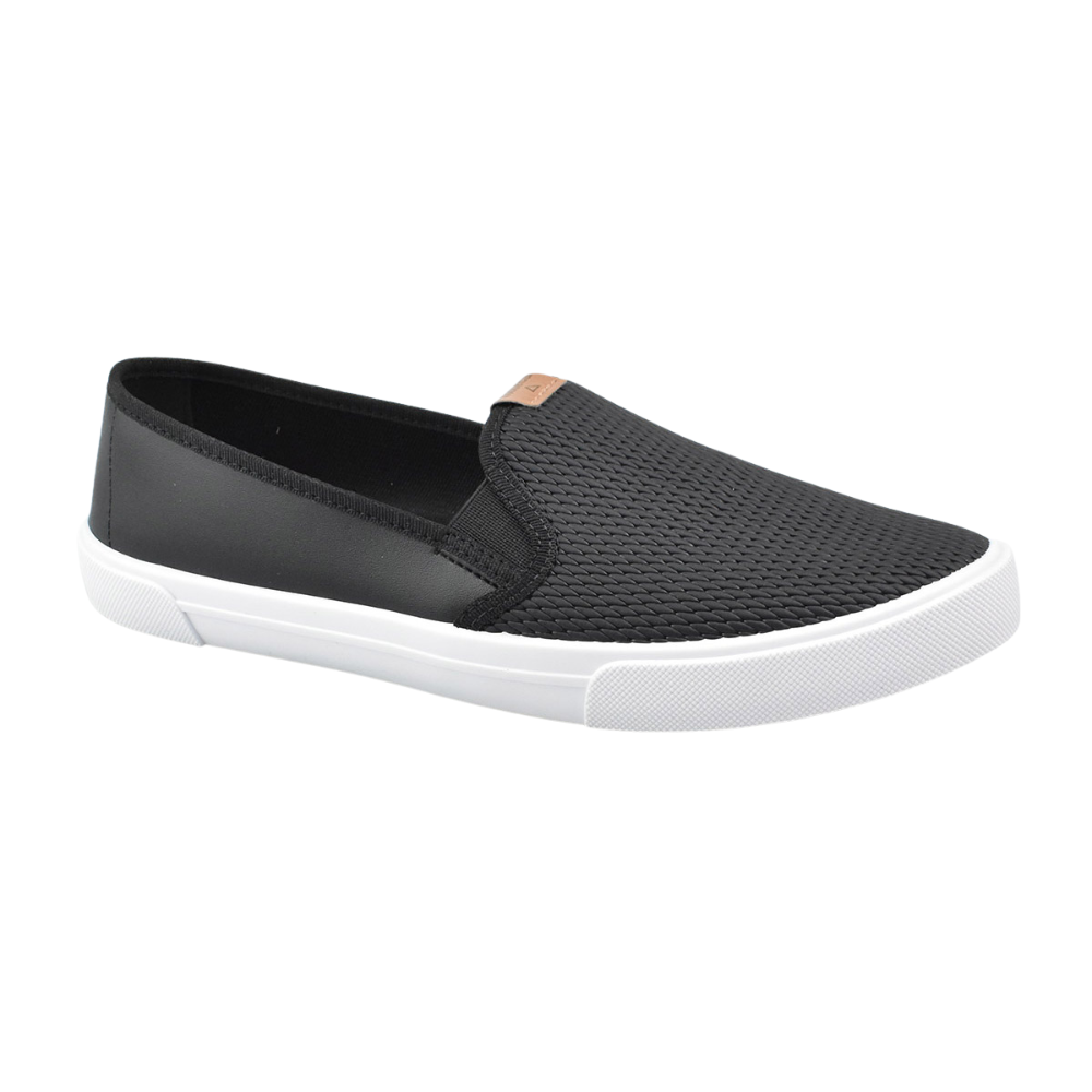 Tenis Moleca Slip On Napa Feminino Preto Conforto