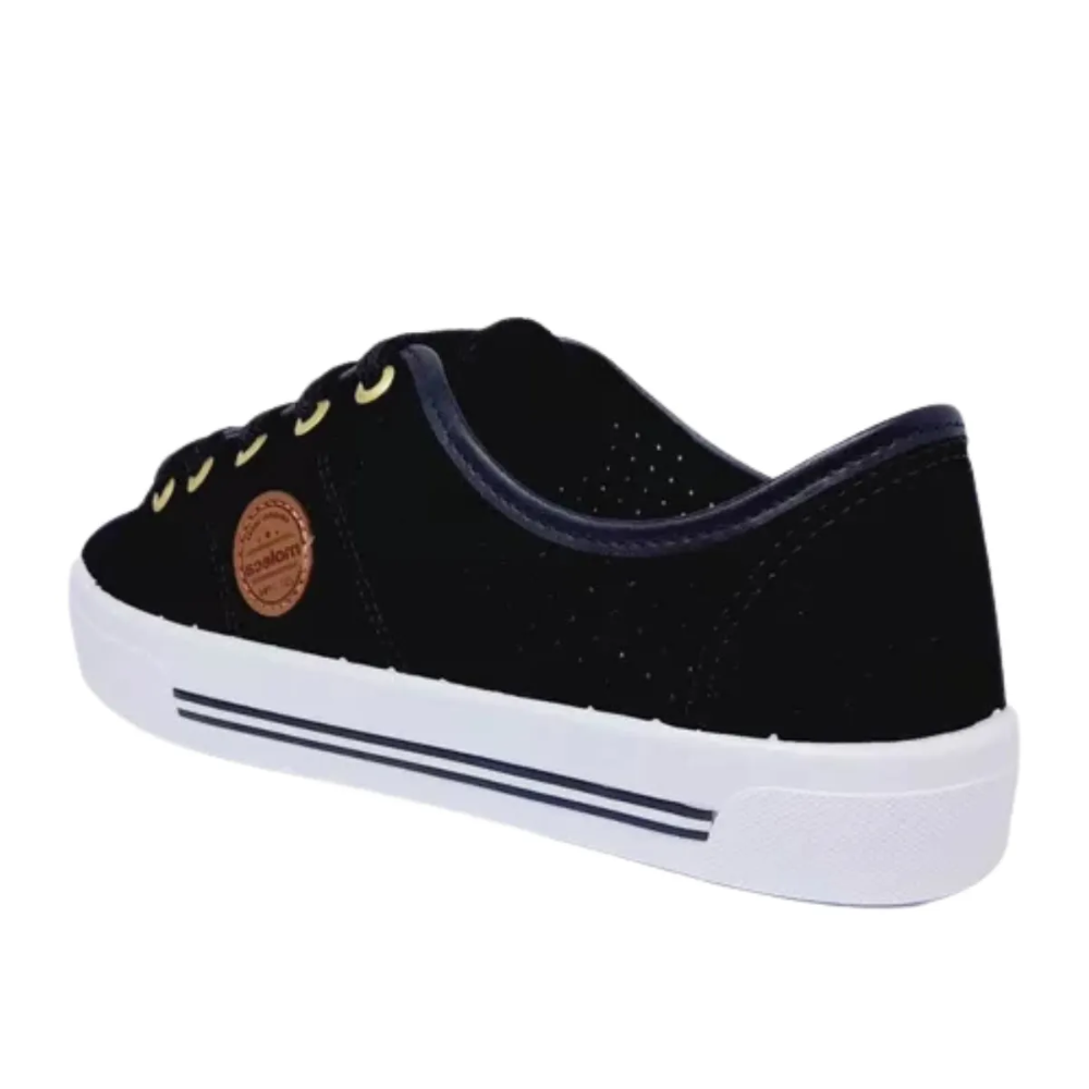 Tenis Moleca Feminino Preto Cadarco Antiderrapante Preto 5