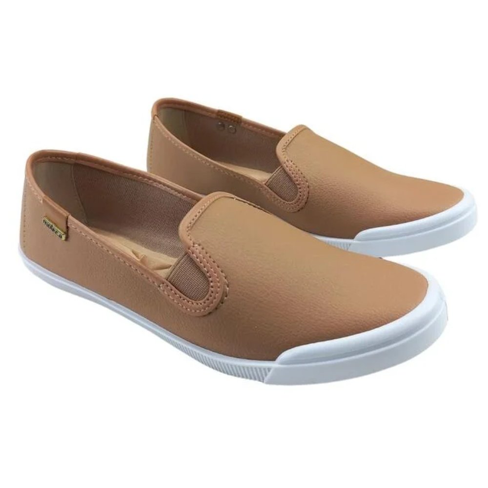 Tenis Moleca Napa Nude Camel Conforto e Estilo 5109772 Bege 2