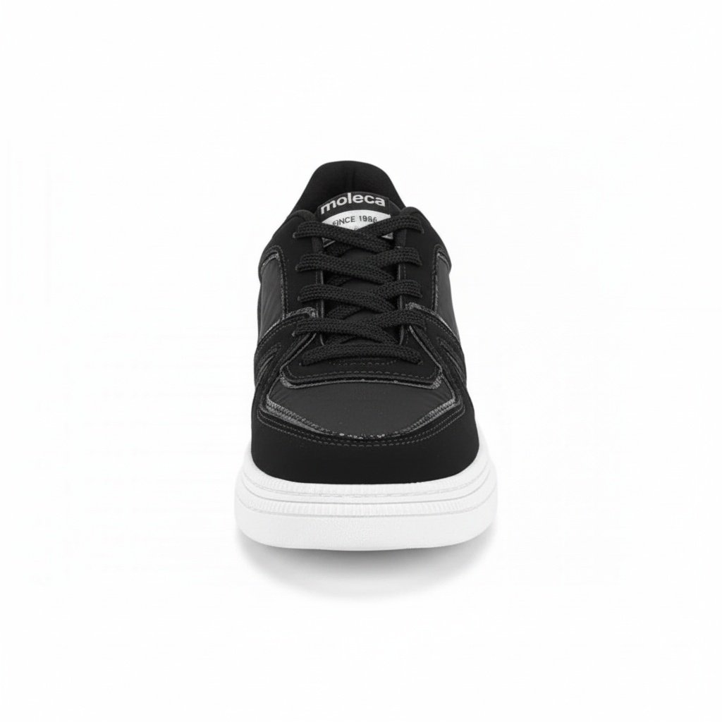 Tenis Moleca Feminino Preto Solado Branco Antiderrapante  Preto 3