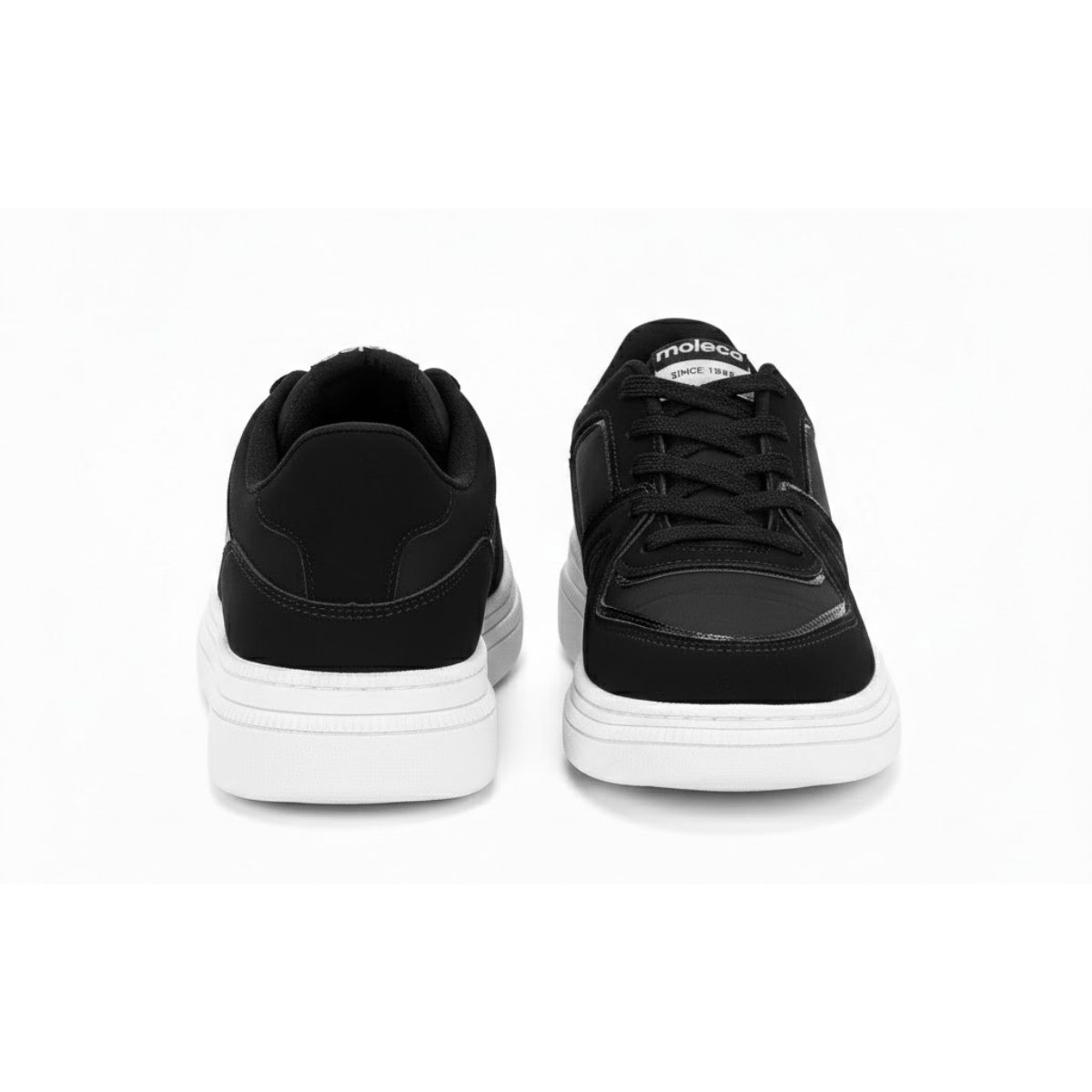 Tenis Moleca Feminino Preto Solado Branco Antiderrapante  Preto 5