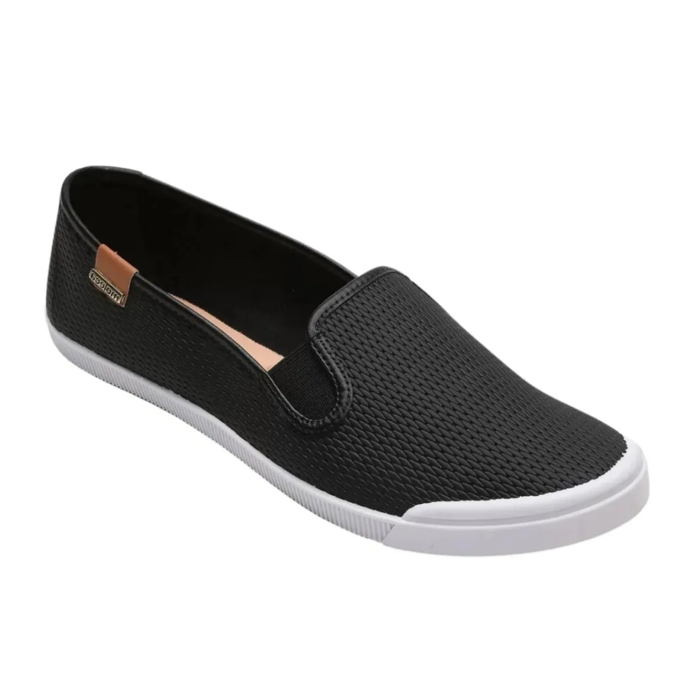 Tenis Moleca Napa Preto-Camel Conforto e Estilo 5109772 Preto 2