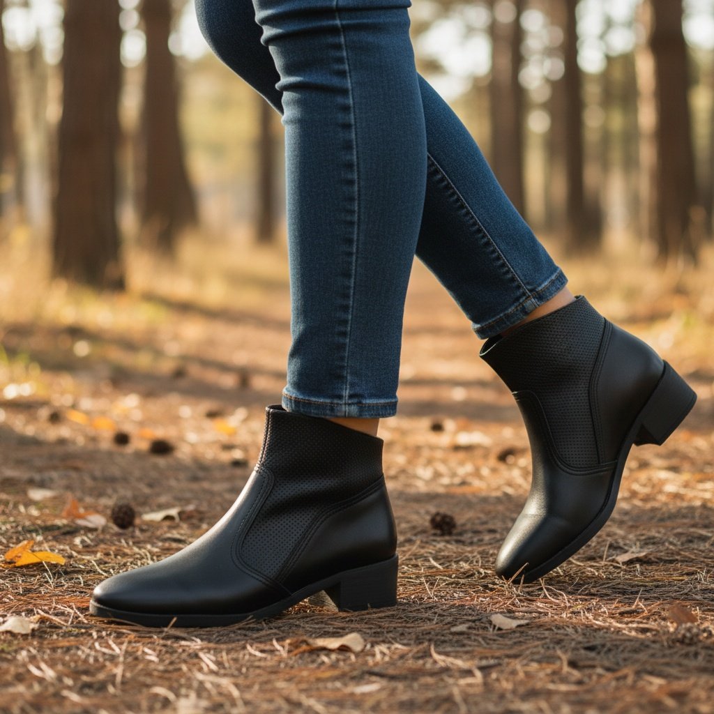 Beira Rio Bota Napa Elegancia Versatil Preto Feminino Preto 6