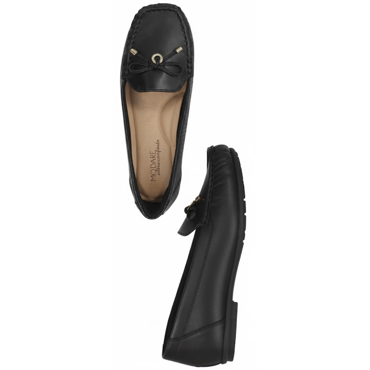 Mocassim Feminino Modare Preto Versatil Leveza Ortopedico Preto 3