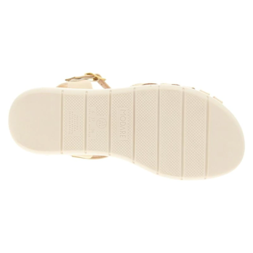Sandalia Modare Napa Floather Feminino Ortopedica Creme Bege 3