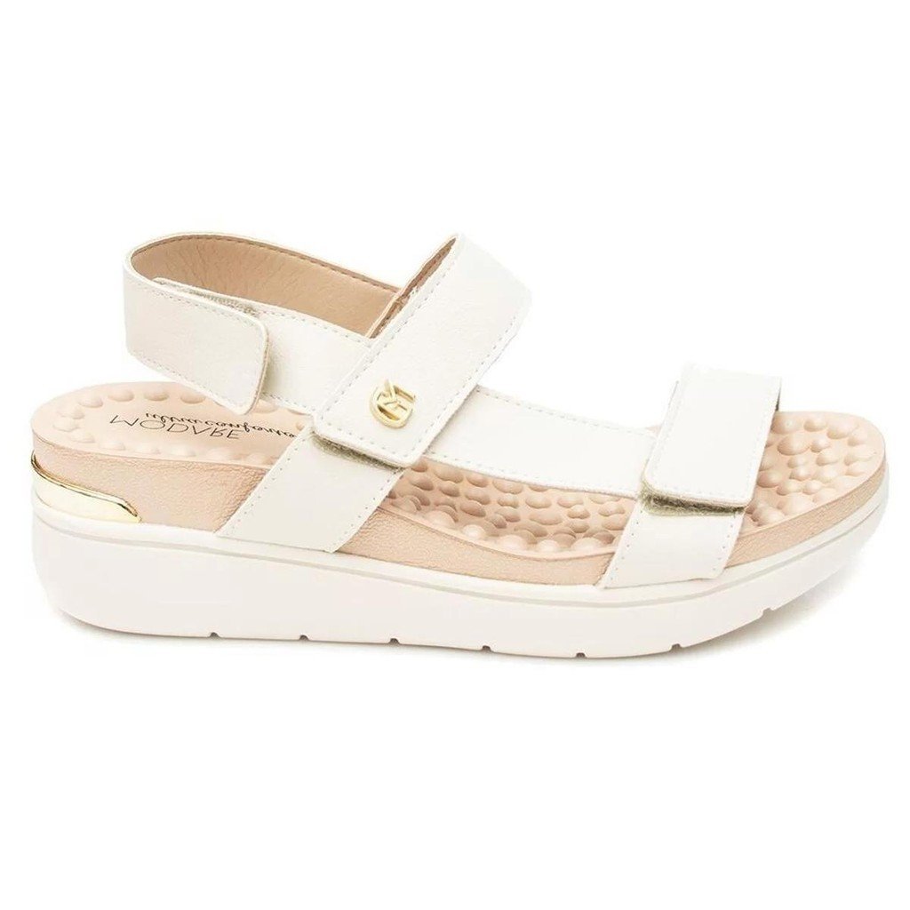 Sandalia Modare Ultraconforto Feminina Branco Off