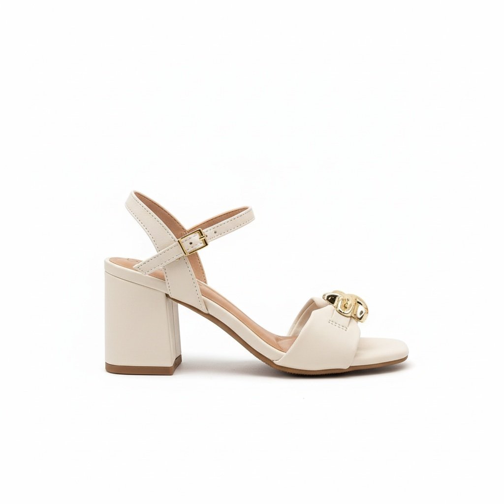 Beira Rio Sandalia Feminina Napa Turin Branco Off Elegante Branco 2