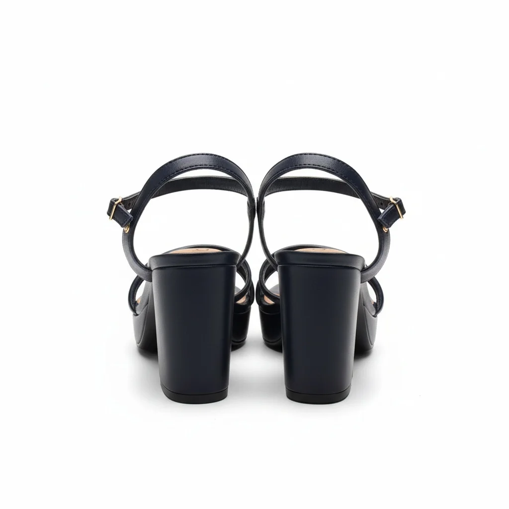 Beira Rio Sandalia Napa Turin Preta Feminina Estilo Casual Preto 3