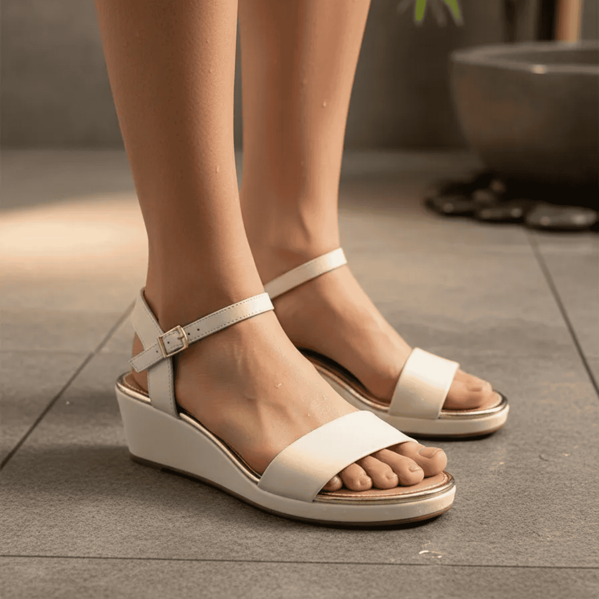 Moleca Tamanco Feminino Branco Off Design Minimalista Casual Branco 2