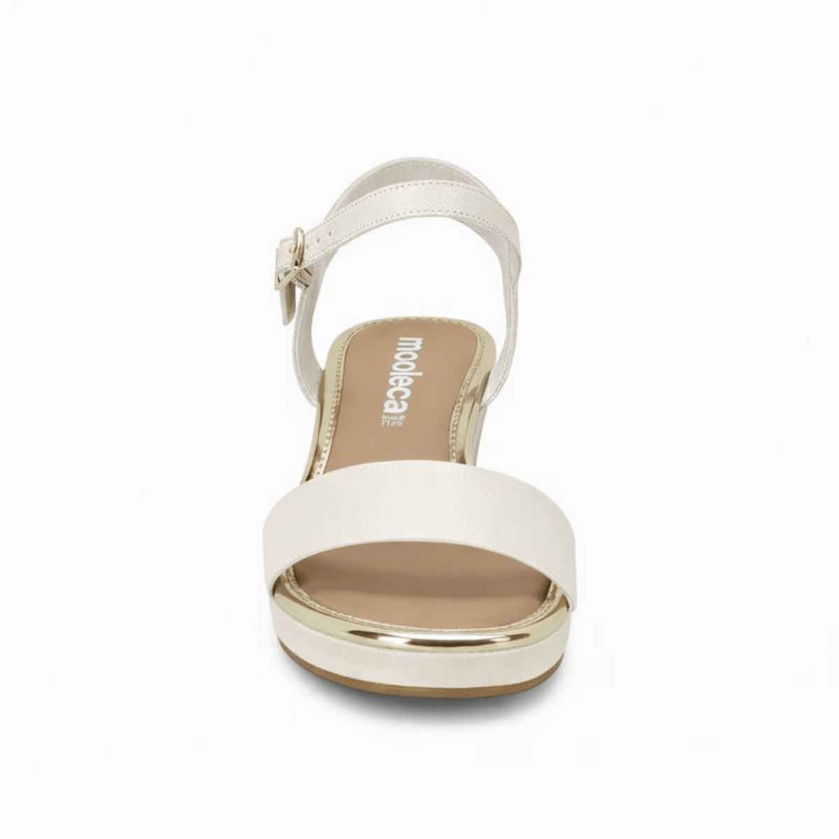 Moleca Tamanco Feminino Branco Off Design Minimalista Casual Branco 4