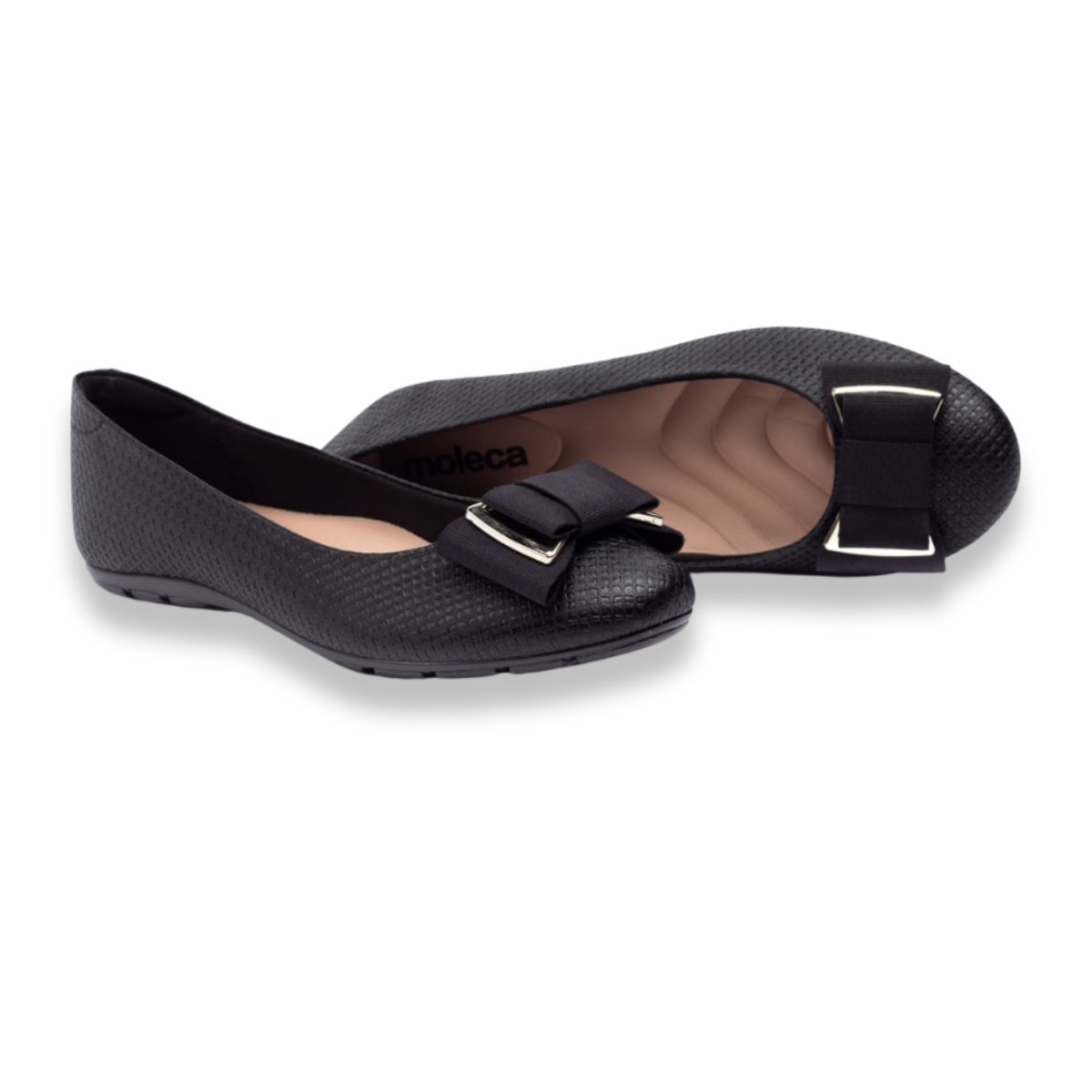 Sapatilha Feminina Moleca Laco Delicado Confortavel Preto 2