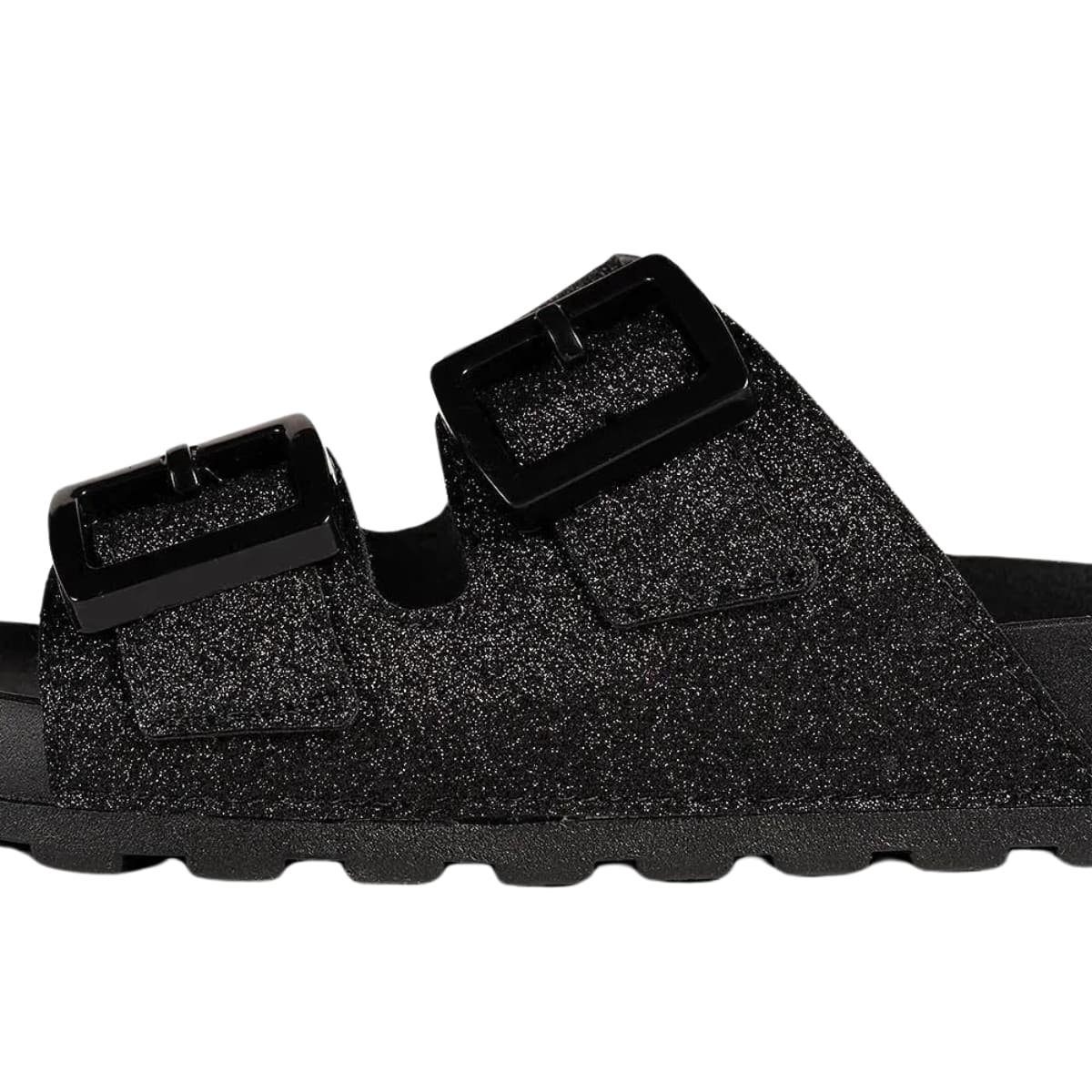 Tamanco Moleca Glitter Shine Feminino Preto Moda Classica Preto 3