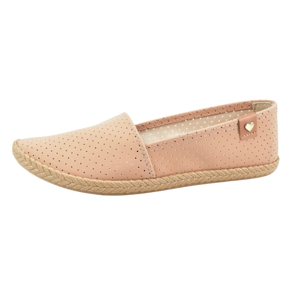 Sapatilha Moleca Nobuck Nude Conforto Respiravel Bege 5