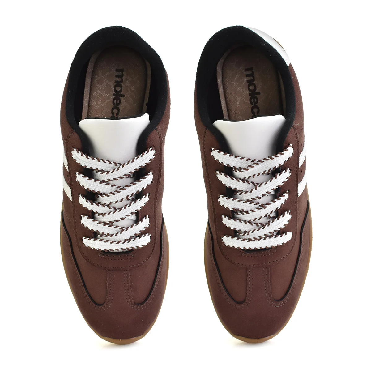 Tenis Moleca Camurca Flex Feminino Chocolate Estilo Moderno Marrom 3