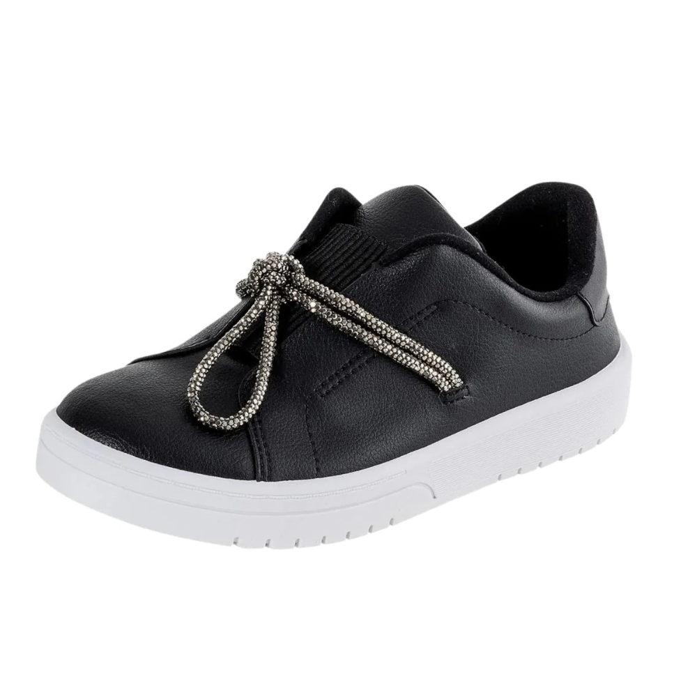 Tenis Moleca Cadarco Brilhante Preto Fume Preto 2
