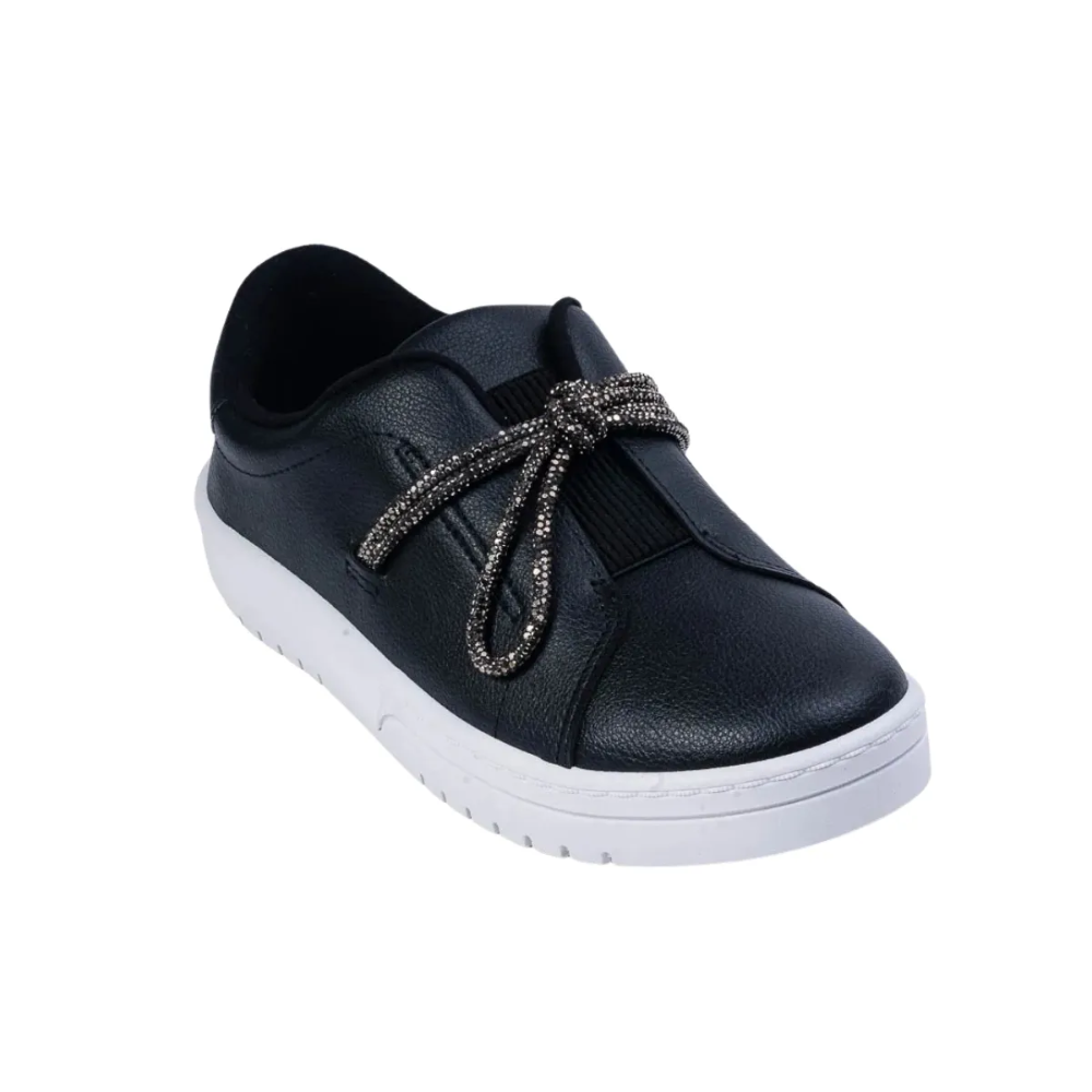 Tenis Moleca Cadarco Brilhante Preto Fume Preto 5