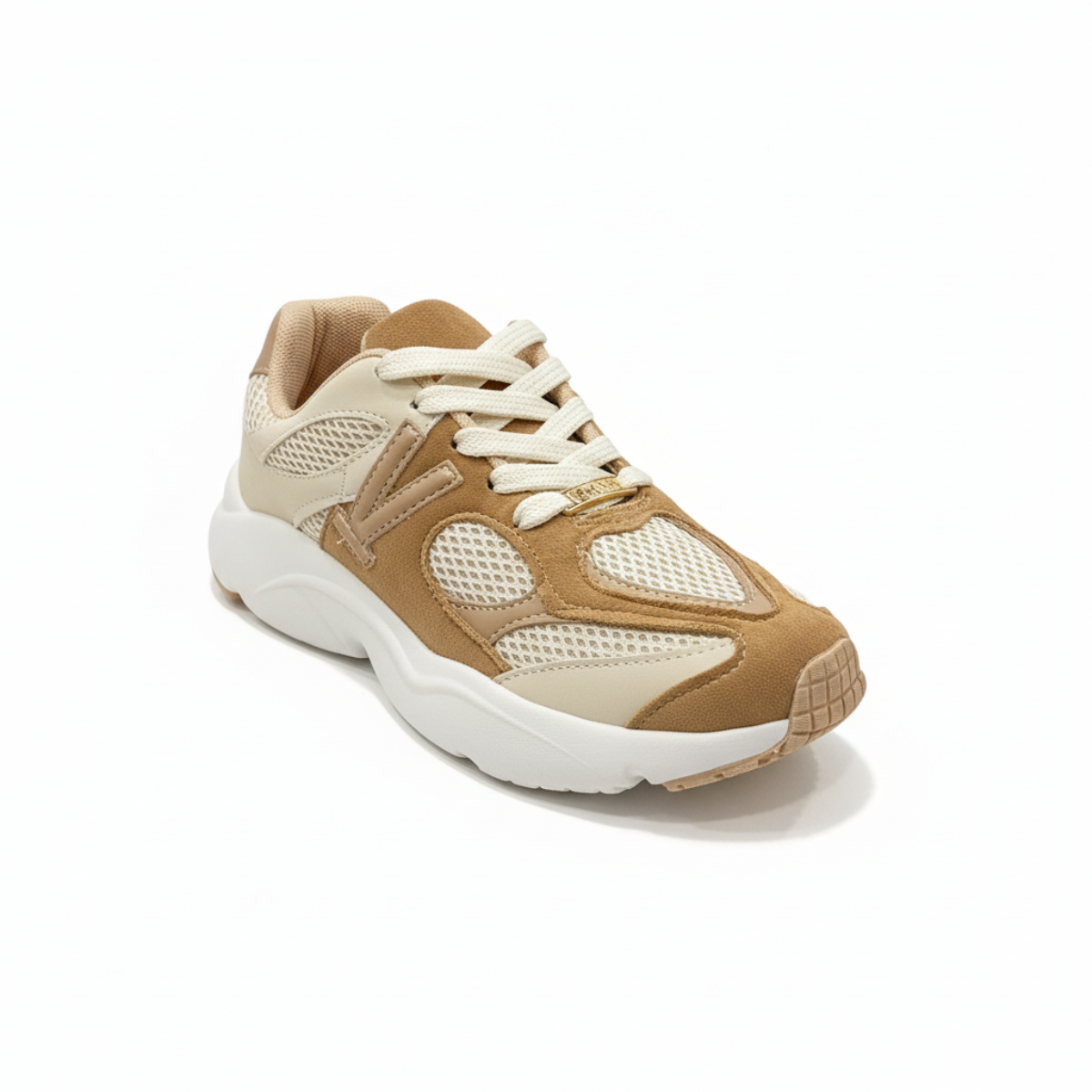 Tenis Feminino Vizzano Camurca Cadarco Off White Bege 