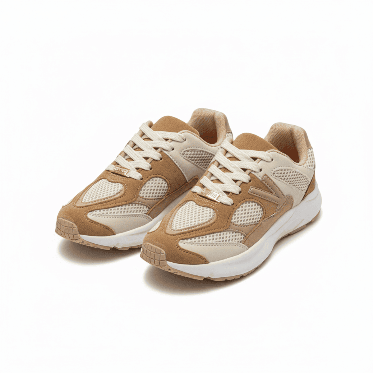 Tenis Feminino Vizzano Camurca Cadarco Off White Bege  Marrom/Bege 5