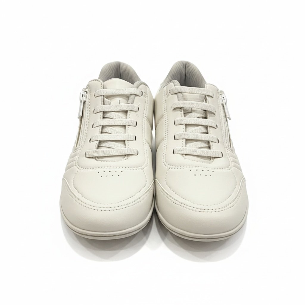 Tenis Kolosh Branco Ziper Lateral Ortopedico Feminino Branco 2