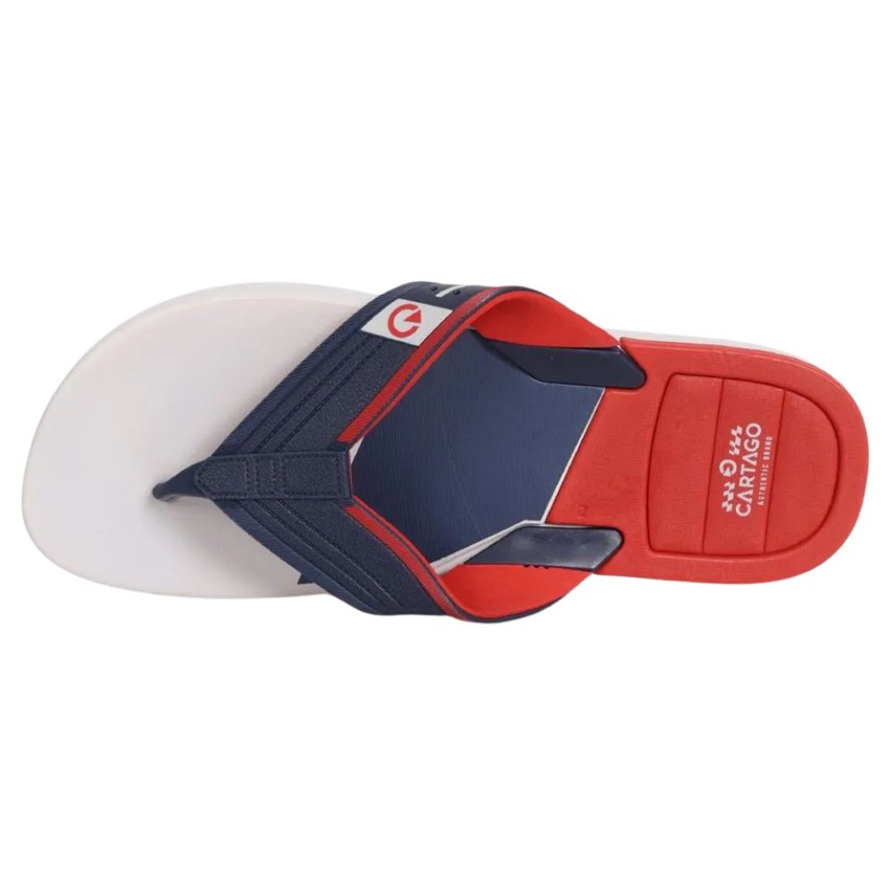 Chinelos Cartago Dallas Vermelho Azul Meninos Leveza Macio Azul Marinho 3