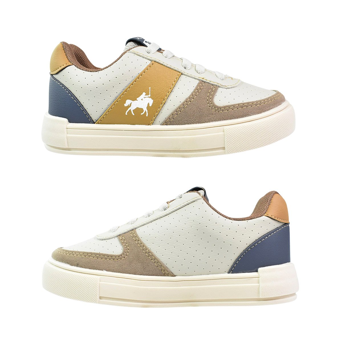 Tenis Jet Kids Bege Meninos Antiderrapante Estilo Casual Bege 4